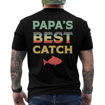 Fishing Papa Personalized Back Print T-Shirt - Perfect Gift for Dad - Thegiftio UK