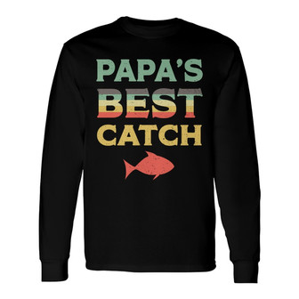 Fishing Papa Personalized Long Sleeve Shirt - Perfect Gift for Dad - Thegiftio UK