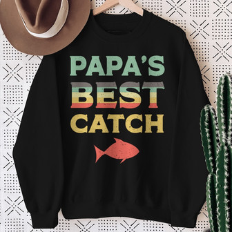 Fishing Papa Personalized Sweatshirt - Perfect Gift for Dad - Thegiftio UK
