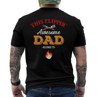 Flipping Awesome Father's Day Custom Back Print T-Shirt - Gift for Dad - Thegiftio UK