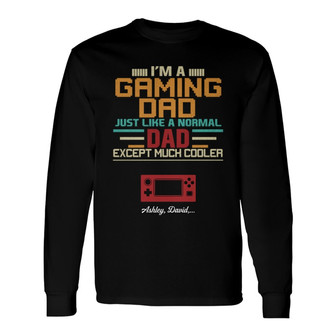 Gaming Dad Cooler Personalized Long Sleeve Shirt - Gift for Dad - Thegiftio UK