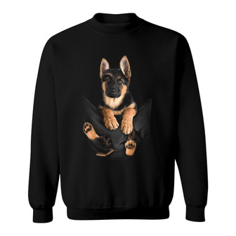 German Shepherd Dog Pocket Personalized Sweatshirt - Thegiftio UK