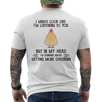 Getting More Chickens Custom Back Print T-Shirt - Gift for Farmers - Thegiftio UK