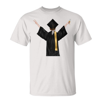 Graduation Custom T Shirt An Indigenous Woman With Degree - Thegiftio UK