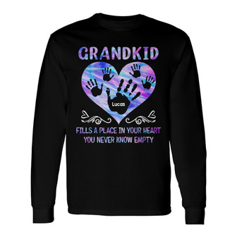 Grandchildren Fill A Place In Your Heart Custom Shirt - Gift - Thegiftio UK