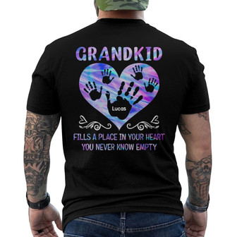 Grandchildren Fill A Place In Your Heart Custom Shirt - Gift - Back Print - Thegiftio UK