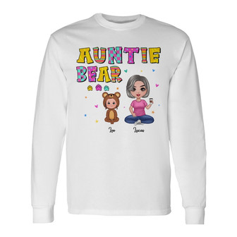 Grandma Bear Mom Auntie Doll Custom Long Sleeve Shirt - Gift for Mom - Thegiftio UK