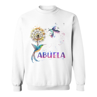 Grandma Colorful Dandelion Hummingbird Custom Sweatshirt - Gift - Thegiftio UK