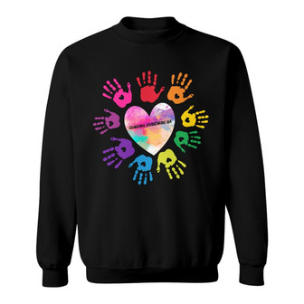 Grandma Colorful Heart Custom Sweatshirt - Gift for Grandma - Thegiftio UK