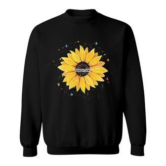 Grandma Flower Painting Grandkids Names Custom Sweatshirt - Thegiftio UK