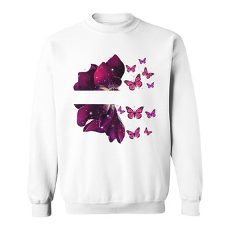 Grandma Flying Butterflies Custom Sweatshirt - Gift for Grandma - Thegiftio UK