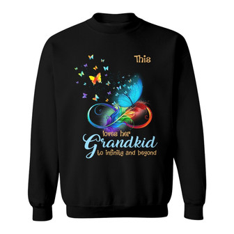 Grandma Loves Grandkids To Infinity Personalized Shirt - Thegiftio UK