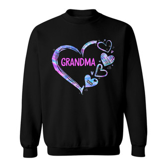 Grandma Mom Heart Hologram Custom Sweatshirt - Gift for Family - Thegiftio UK
