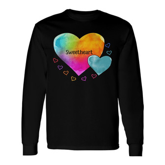 Grandma Sweethearts Pattern Custom Long Sleeve Shirt - Thegiftio UK