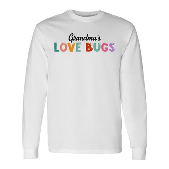 Grandma's Love Bugs Personalized Long Sleeve Shirt - Gift for Grandma - Thegiftio UK