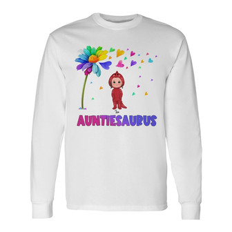 Grandmasaurus Colorful Daisy Dandelion Personalized Long Sleeve Shirt - Thegiftio UK
