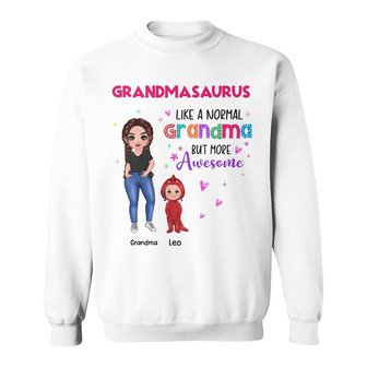 Grandmasaurus Doll Kids Personalized Sweatshirt - Gift for Mom - Thegiftio UK