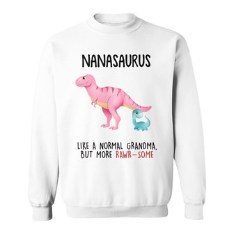 Grandmasaurus More Awesome Custom Sweatshirt - Gift for Grandma - Thegiftio UK
