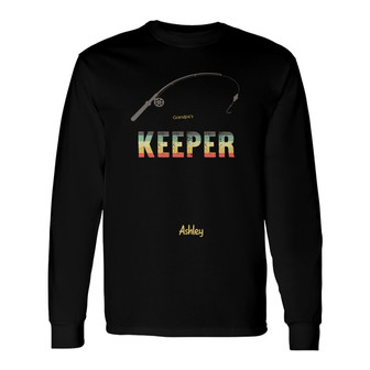 Grandpa Keepers Stick Figure Custom Long Sleeve Shirt - Gift for Dad - Thegiftio UK