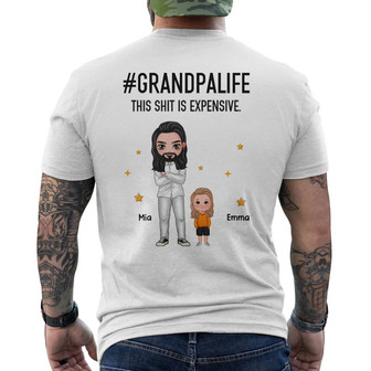 Grandpa Life Doll Man & Kid Custom Shirt - Gift for Grandpa - Back Print - Thegiftio UK