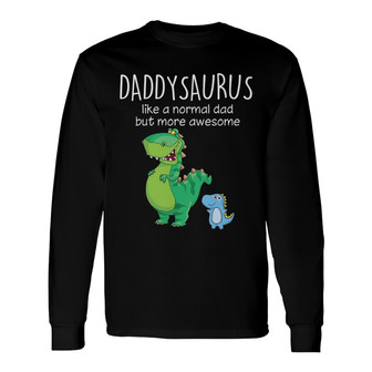 Grandpasaurus And Kids Custom Long Sleeve Shirt - Gift for Family - Thegiftio UK