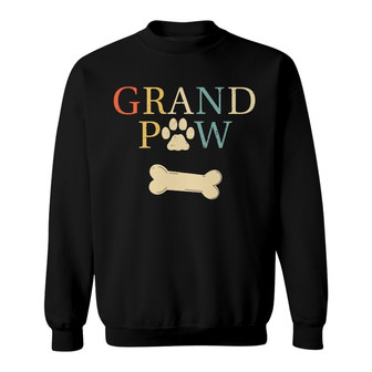 Grandpaw Retro Personalized Sweatshirt - Gift for Dog Lovers - Thegiftio UK