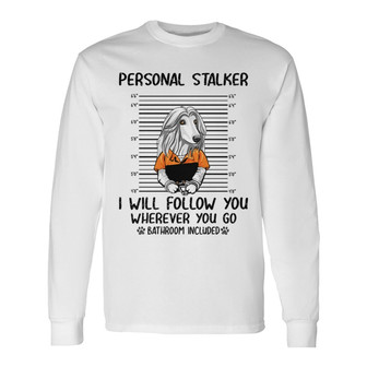 Guilty Peeking Dog Stalkers Custom Long Sleeve Shirt - Dog Lovers Gift - Thegiftio UK