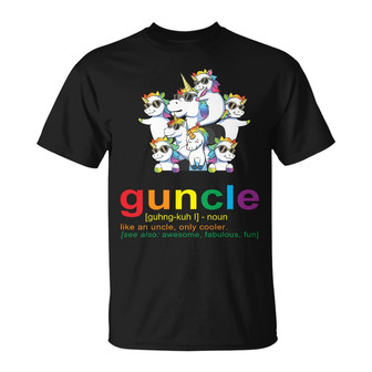 Guncle Awesome Fabulous Uncle Custom T Shirt - Uncle Gift - Thegiftio UK