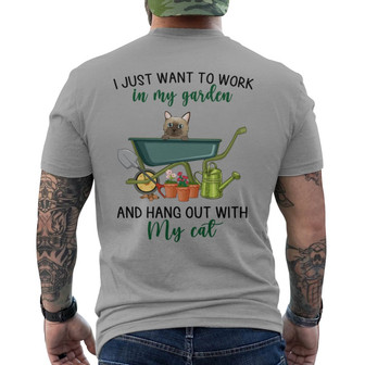 Hang Out With Cat Custom Back Print T-Shirt - Gift for Cat Lovers - Thegiftio UK