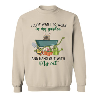 Hang Out With Cat Custom Sweatshirt - Gift for Cat Lovers - Thegiftio UK
