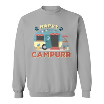 Happy Campurr Cat Personalized Sweatshirt - Gift for Cat Lovers - Thegiftio UK