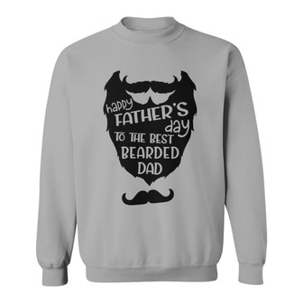 Happy Father Day Best Bearded Dad Ever Custom Sweatshirt - Gift - Thegiftio UK