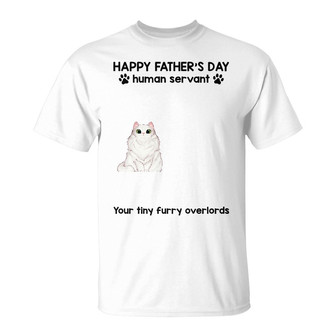 Happy Father's Day Custom T-Shirt - Gift for Cat Lovers - Thegiftio UK