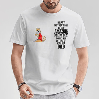 Happy Mother's Day Custom T-Shirt - Gift for Dog Mom - Thegiftio UK