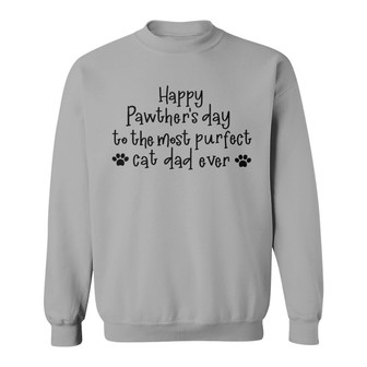 Happy Pawther's Day Custom Sweatshirt - Gift for Cat Dad - Thegiftio UK