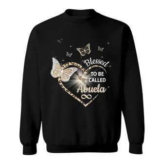Heart Butterflies Grandma Leopard Custom Sweatshirt - Gift - Thegiftio UK