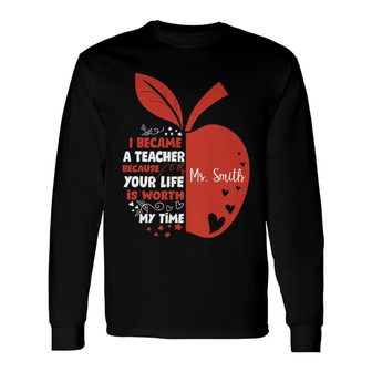 I Became A Teacher Personalized Long Sleeve Shirt - Gift for Teachers - Thegiftio UK