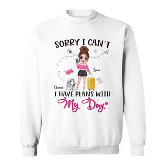 I Have Plans With Dogs Personalized Sweatshirt - Dog Mom Gift - Thegiftio UK