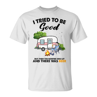 I Tried To Be Good But Then The Bonfire Was Lit Custom - Thegiftio UK