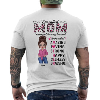 I‘m Called Mom Posing Doll Custom Back Print T-Shirt - Gift for Mom - Thegiftio UK