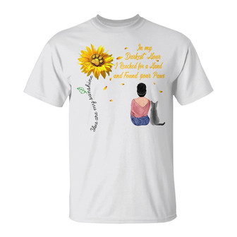 In My Darkest Hour I Found Your Paws Custom T-Shirt - Gift - Thegiftio UK