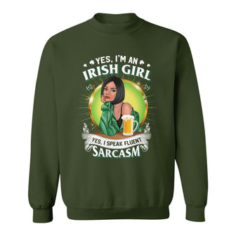 Irish Girl Fashion Personalized Sweatshirt - Gift for Family - Thegiftio UK