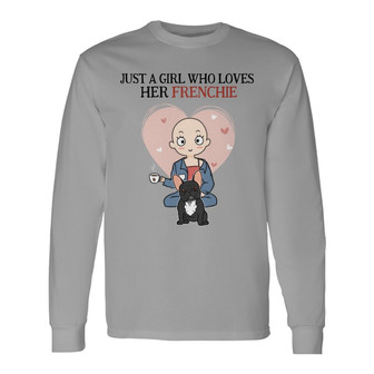 Just A Girl Loves French Bulldog Sitting Chibi Custom - Thegiftio UK