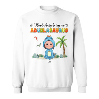 Kinda Busy Being Mamasaurus Custom Sweatshirt - Thegiftio UK