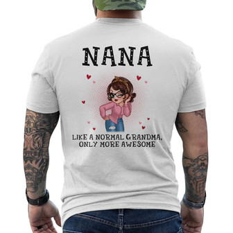 Like Normal Grandma Only More Awesome Custom Back Print T-Shirt - Gift - Thegiftio UK