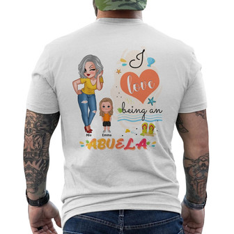 Love Being A Mimi Grandma Doll Summer Custom Back Print T-Shirt - Gift - Thegiftio UK