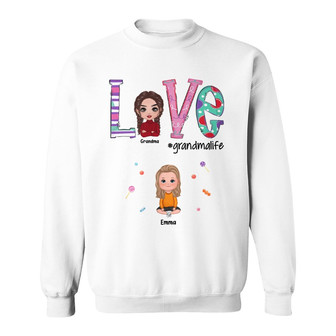 Love Grandma Life Colorful Doll Custom Shirt - Gift for Her - Thegiftio UK