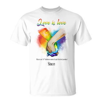 Love Is Love Since Personalized T-Shirt - Gift for Couple - Thegiftio UK