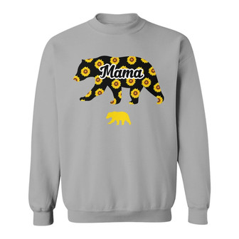 Mama Bear Sunflower Personalized Sweatshirt - Gift for Mom - Thegiftio UK