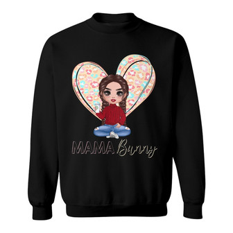Mama Mini Bunny Easter Personalized Sweatshirt - Gift for Mom - Thegiftio UK